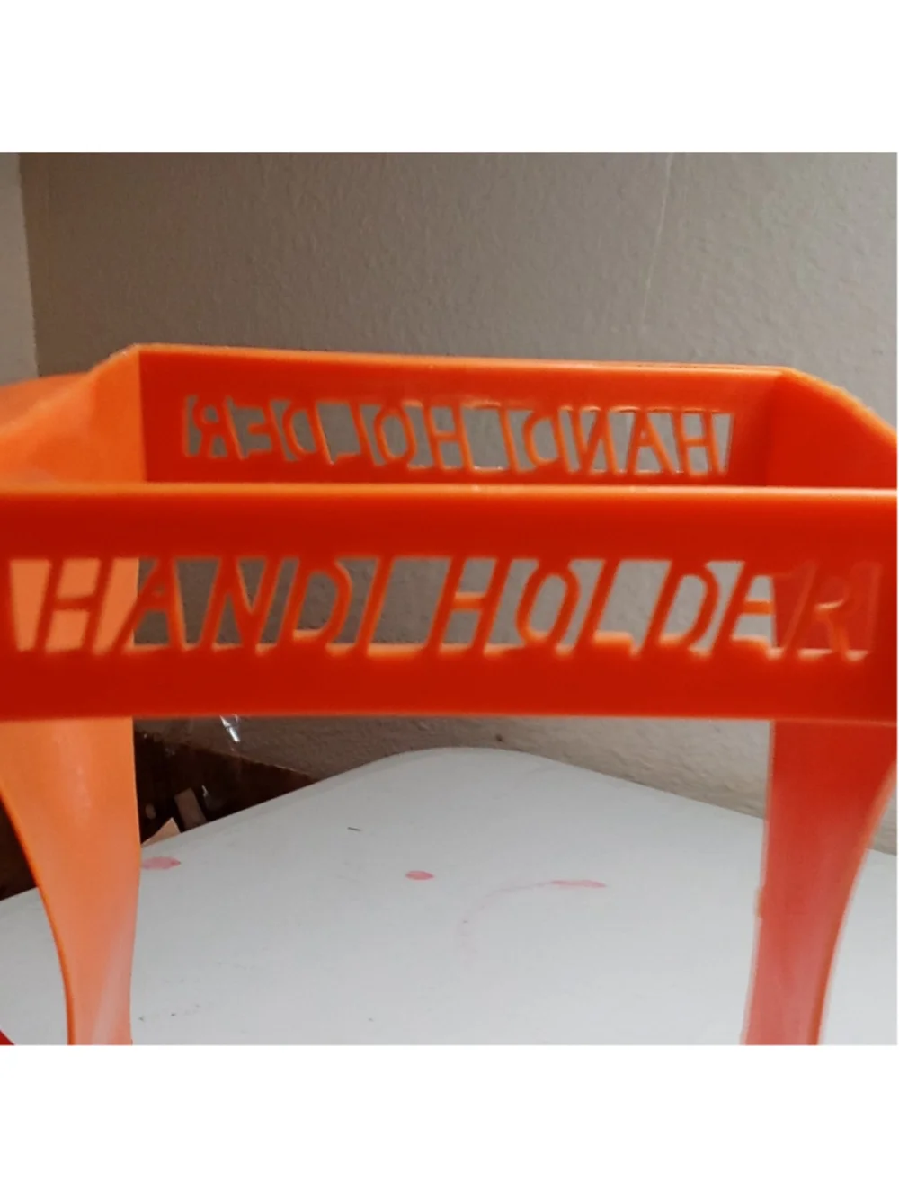 Vintage Orange EVLO Plastics Handi-Holder